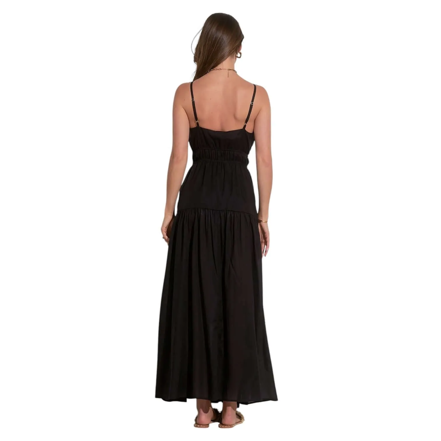 Midnight Tiered Maxi Dress