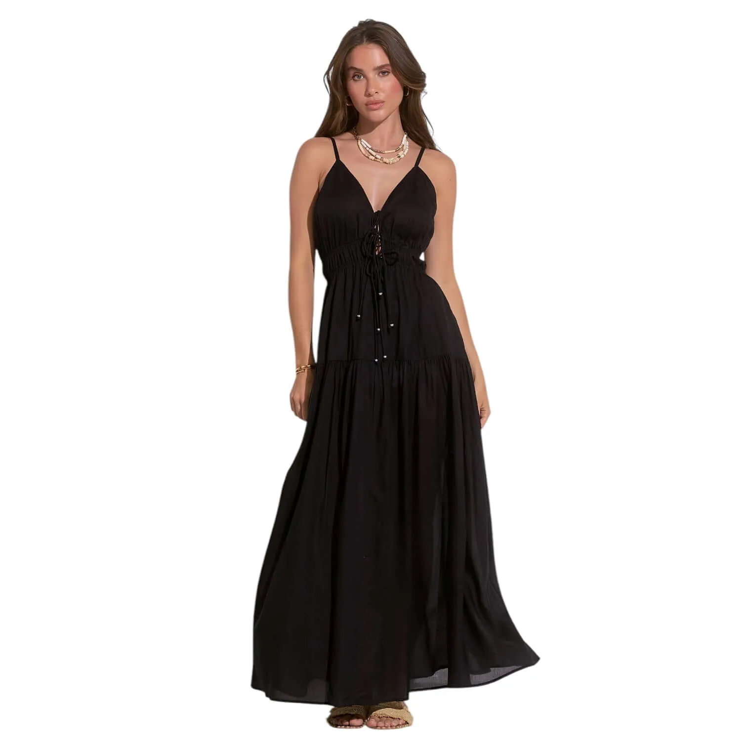 Midnight Tiered Maxi Dress
