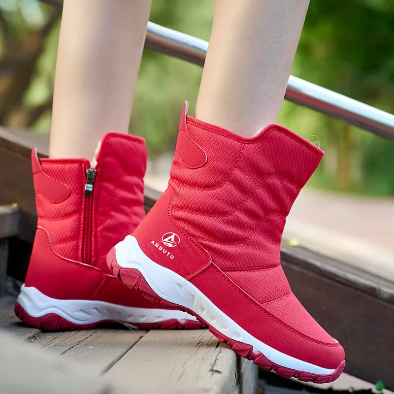 Nanccy High-top Waterproof Warm Leisure Snow Boots