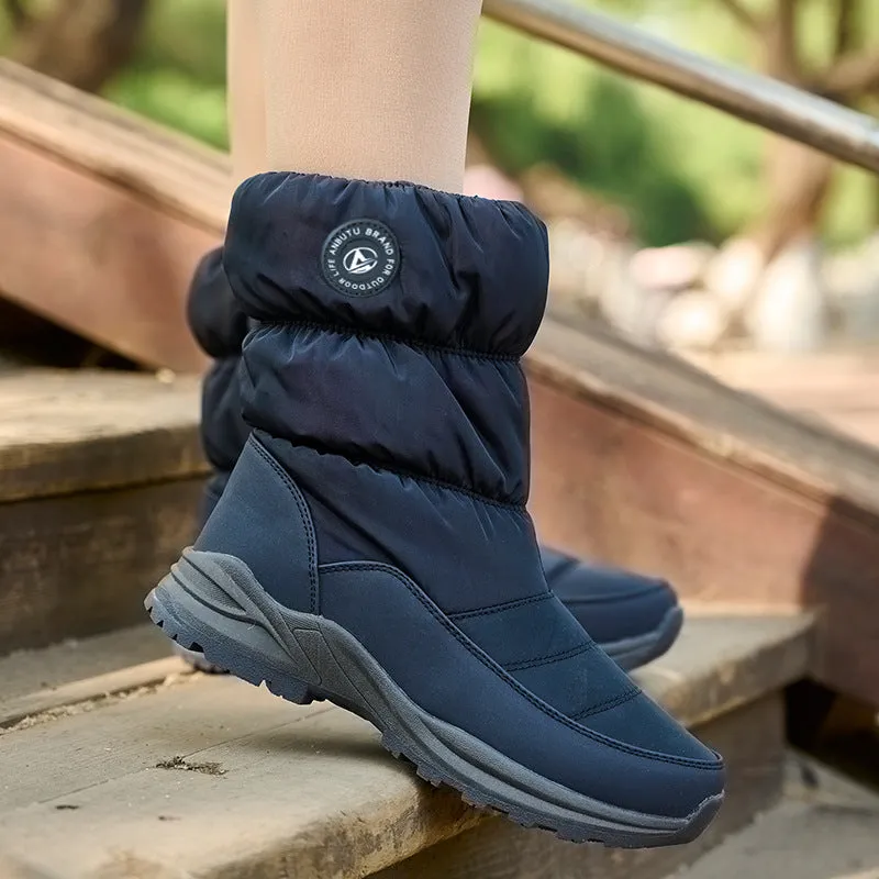 Nanccy High-top Waterproof Warm Leisure Snow Boots