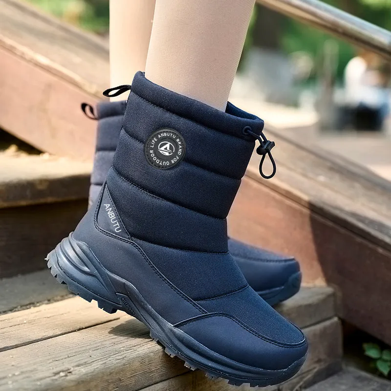 Nanccy High-top Waterproof Warm Leisure Snow Boots