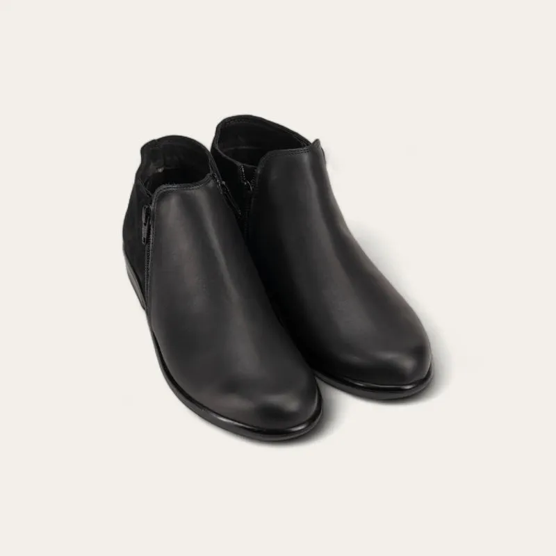 Naot Women's Helm - Black Raven/Black Suede