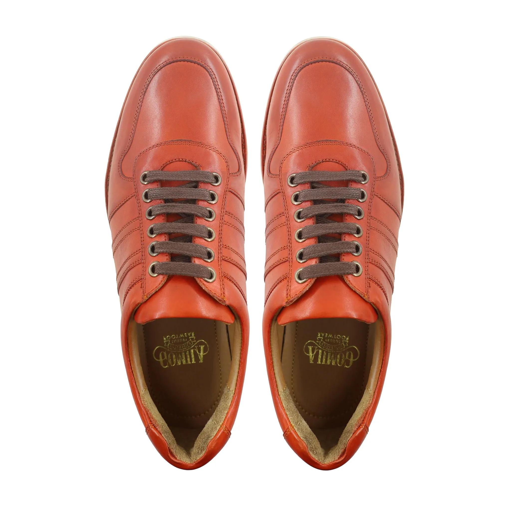 Ninjat - Men's Tan Calf Leather Jogger