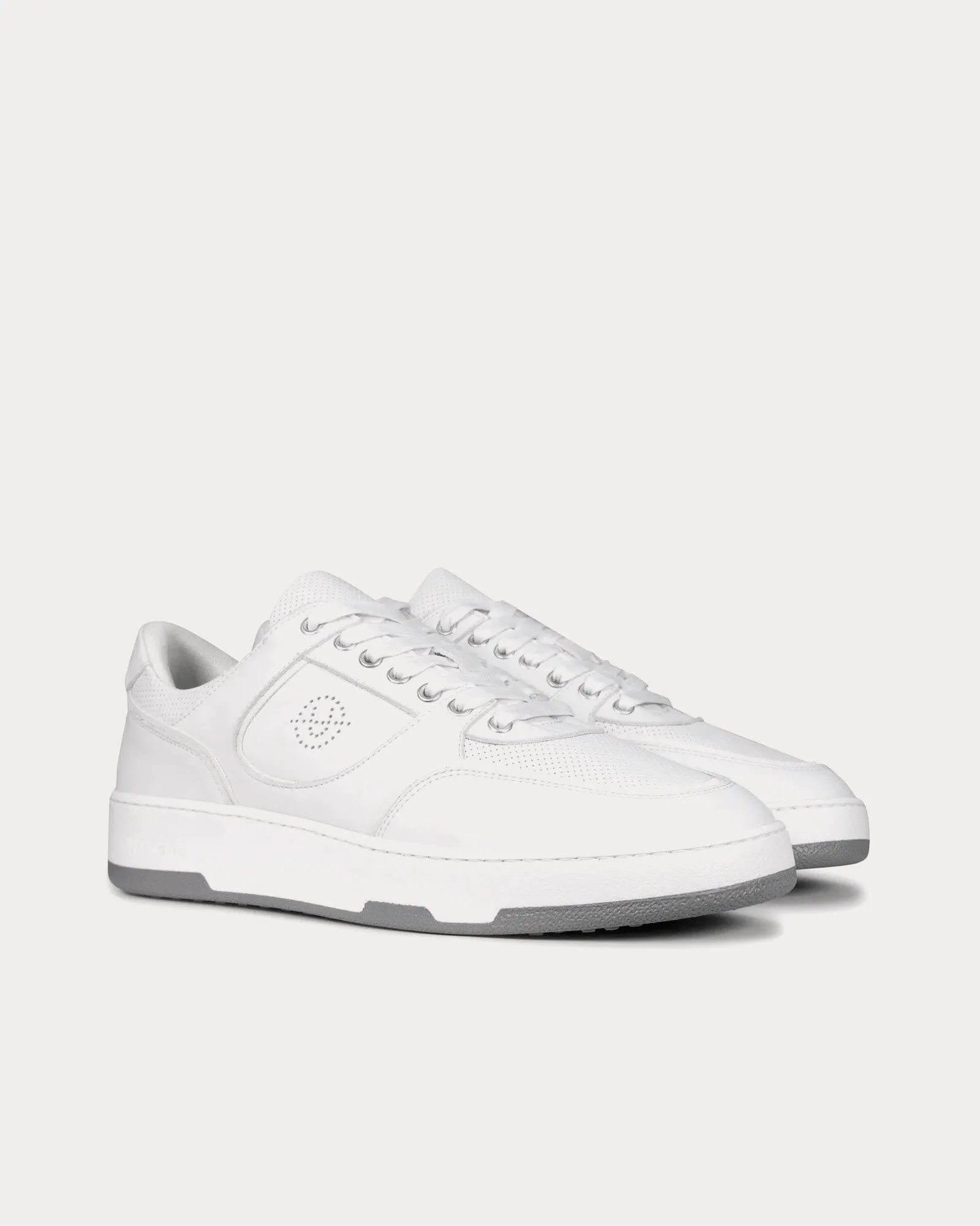 Noirmont Leather White Low Top Sneakers