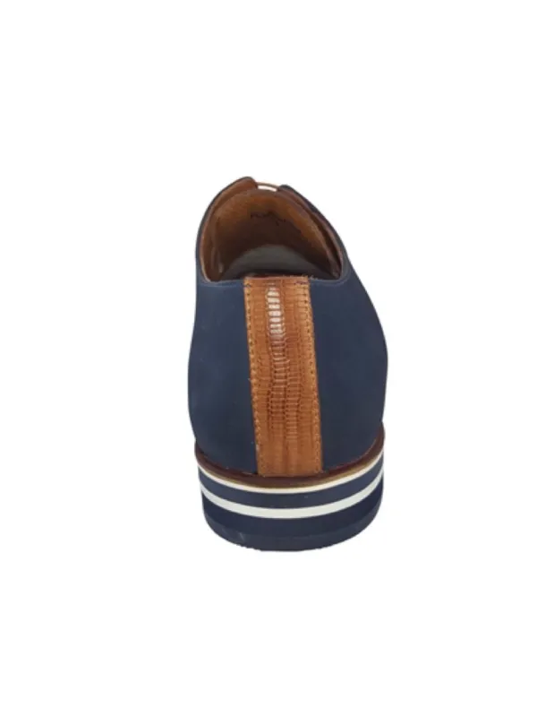 Paolo Vandini Navy Nubuck Shoes