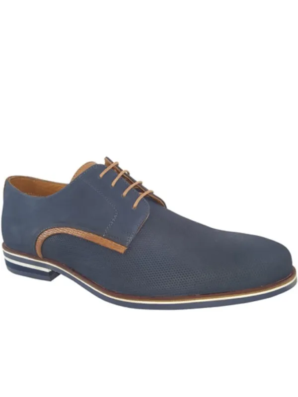Paolo Vandini Navy Nubuck Shoes
