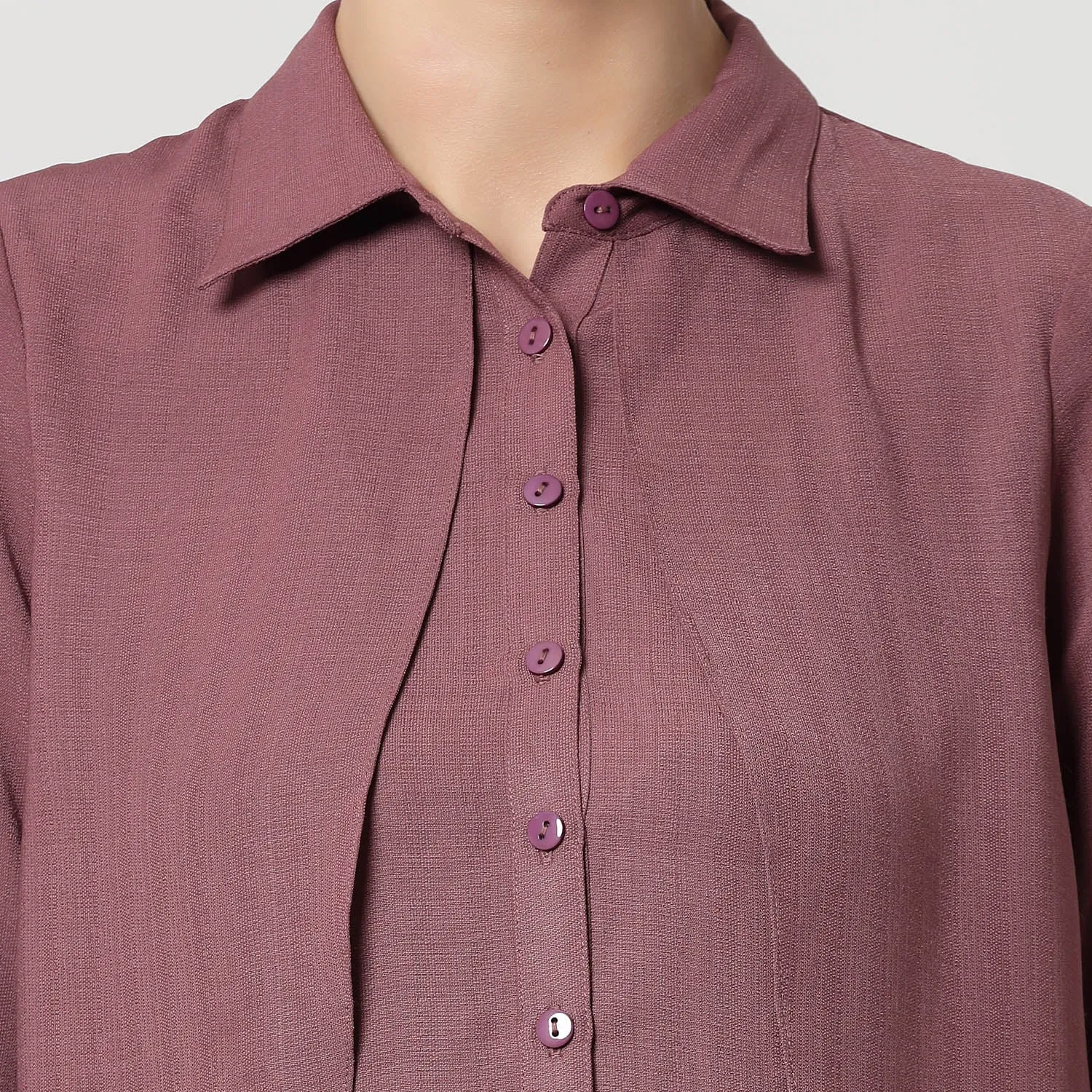 Pink Overlap Asymmetrical Top