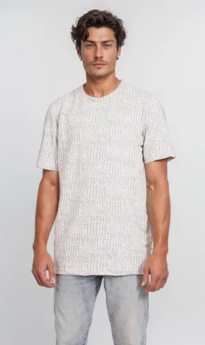 R204672 - Textured Summer Melton T-Shirt  Off-White