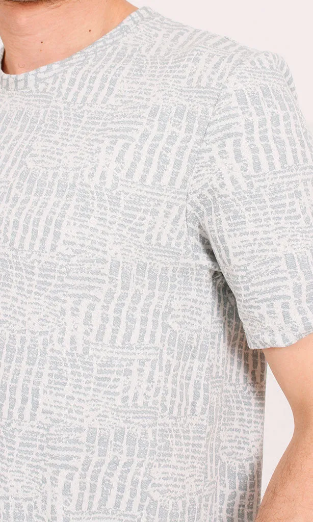 R204672 - Textured Summer Melton T-Shirt  Off-White