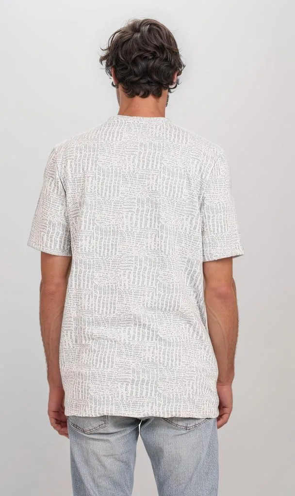 R204672 - Textured Summer Melton T-Shirt  Off-White