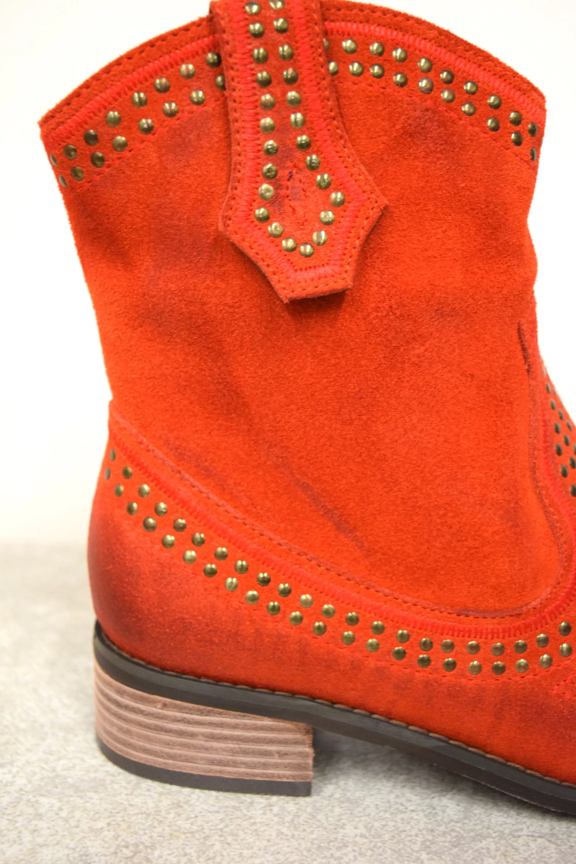 Red Suede Boot