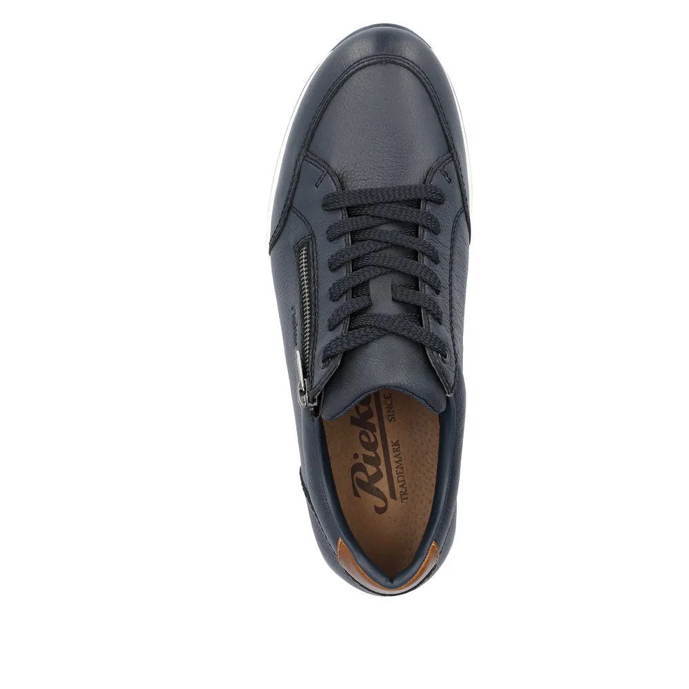 Rieker Men's Zip Side Lace Up Sneaker