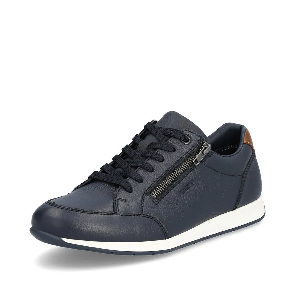 Rieker Men's Zip Side Lace Up Sneaker