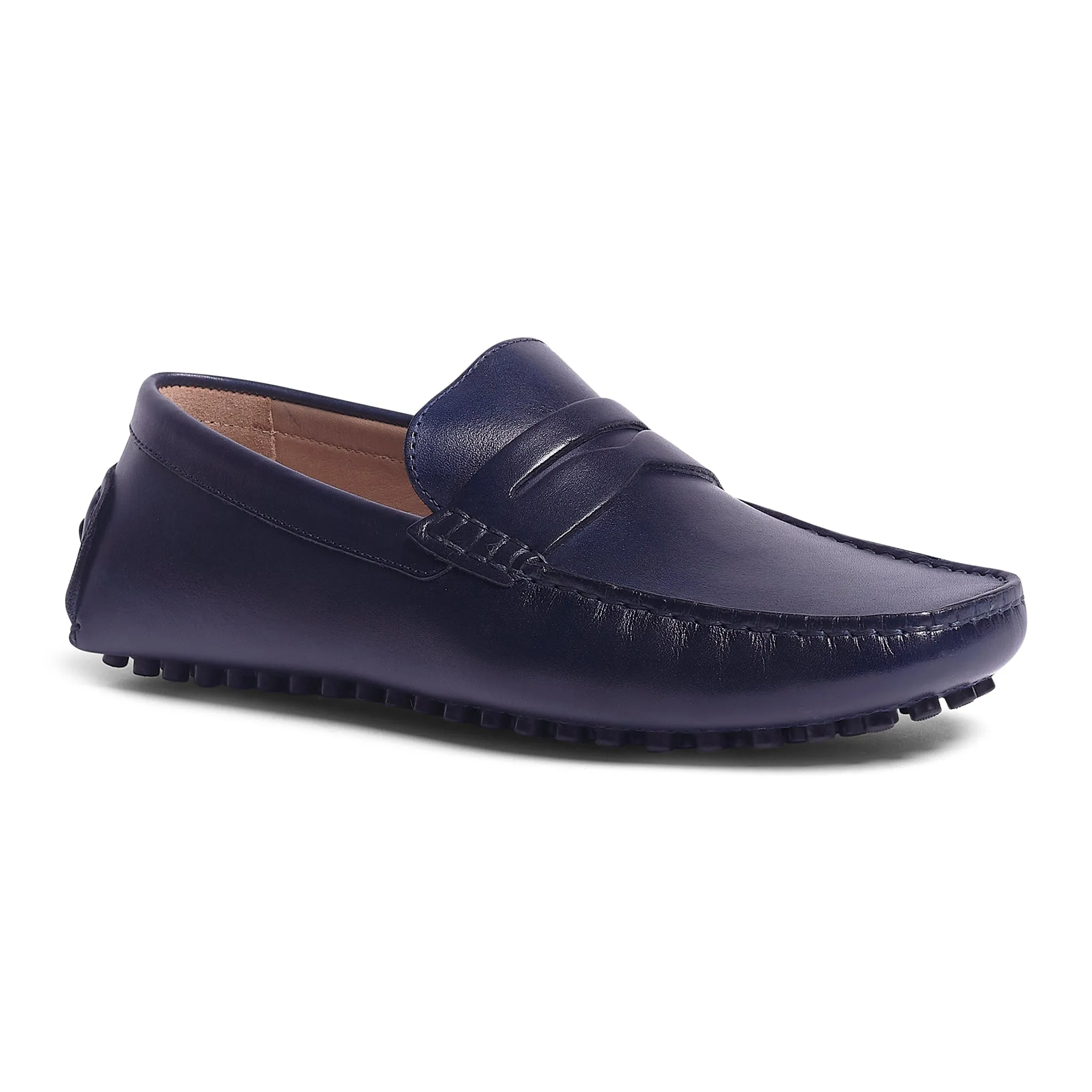 Ritchie Driver, Leather // Navy Blue