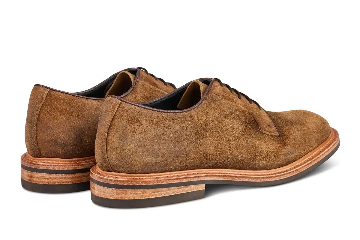 Robert Derby Shoe - Peanut Reverse Suede