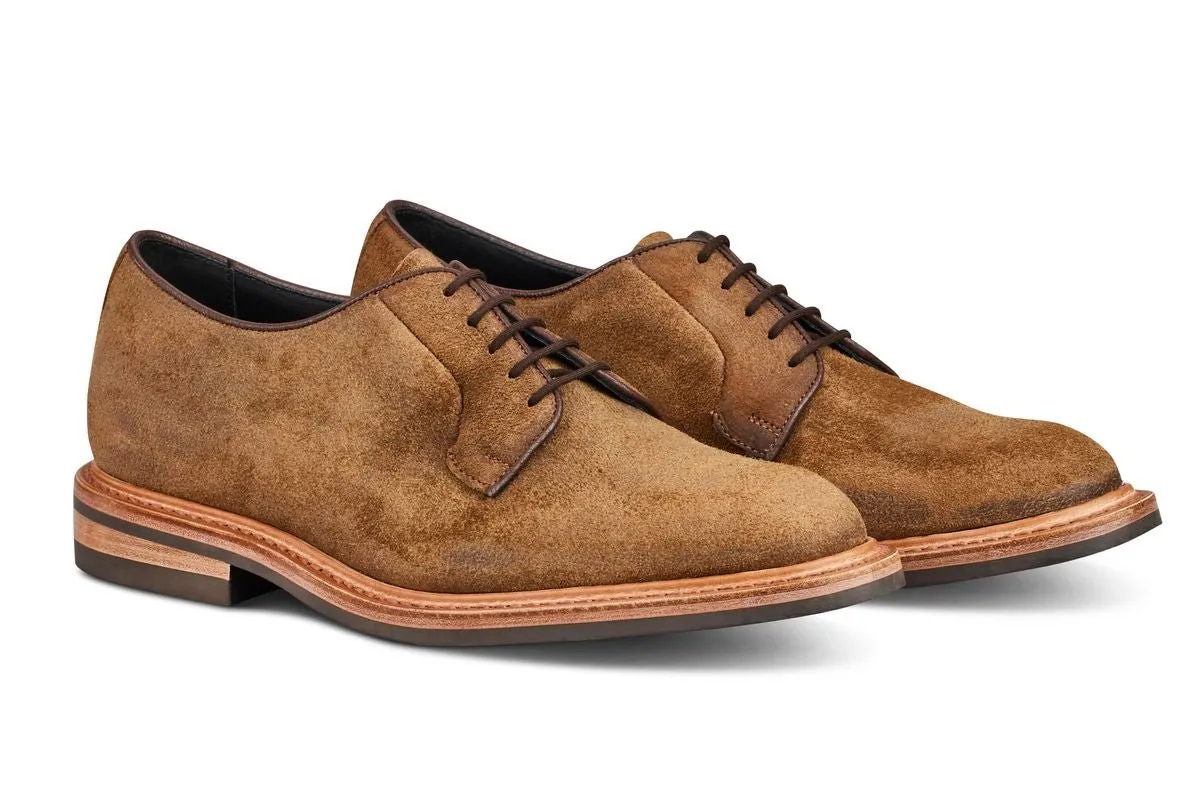 Robert Derby Shoe - Peanut Reverse Suede