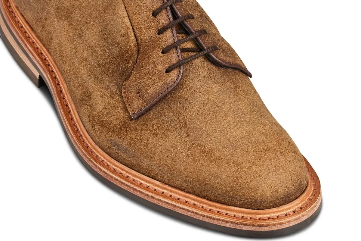 Robert Derby Shoe - Peanut Reverse Suede