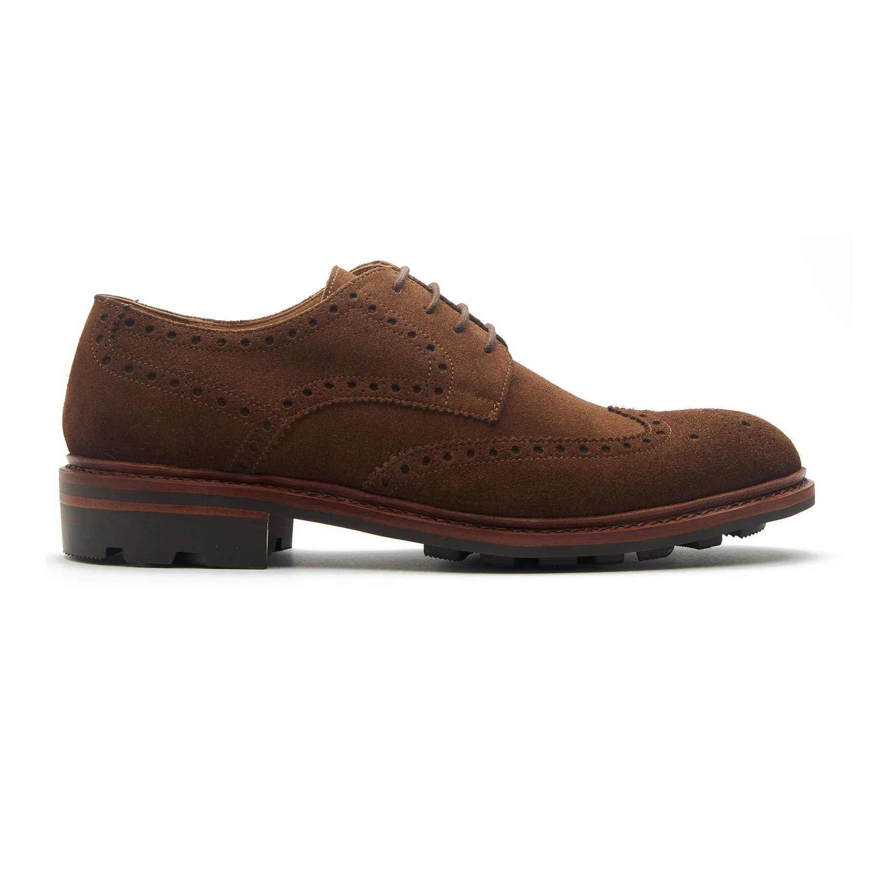 Rudolph, Wingtip Derby - Snuff Repello Suede | New Age