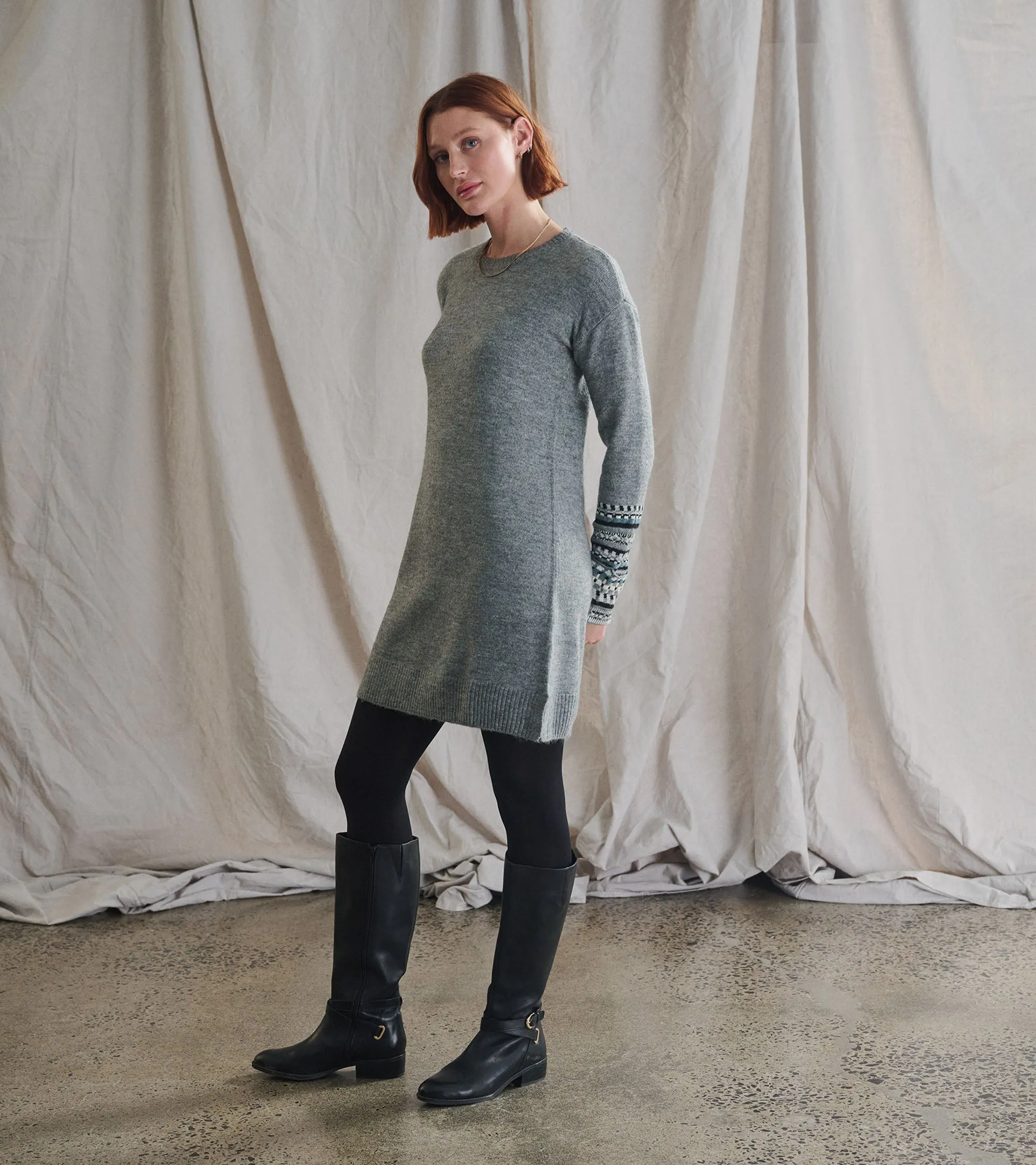 Sadie Jumper Dress - Charcoal Heather