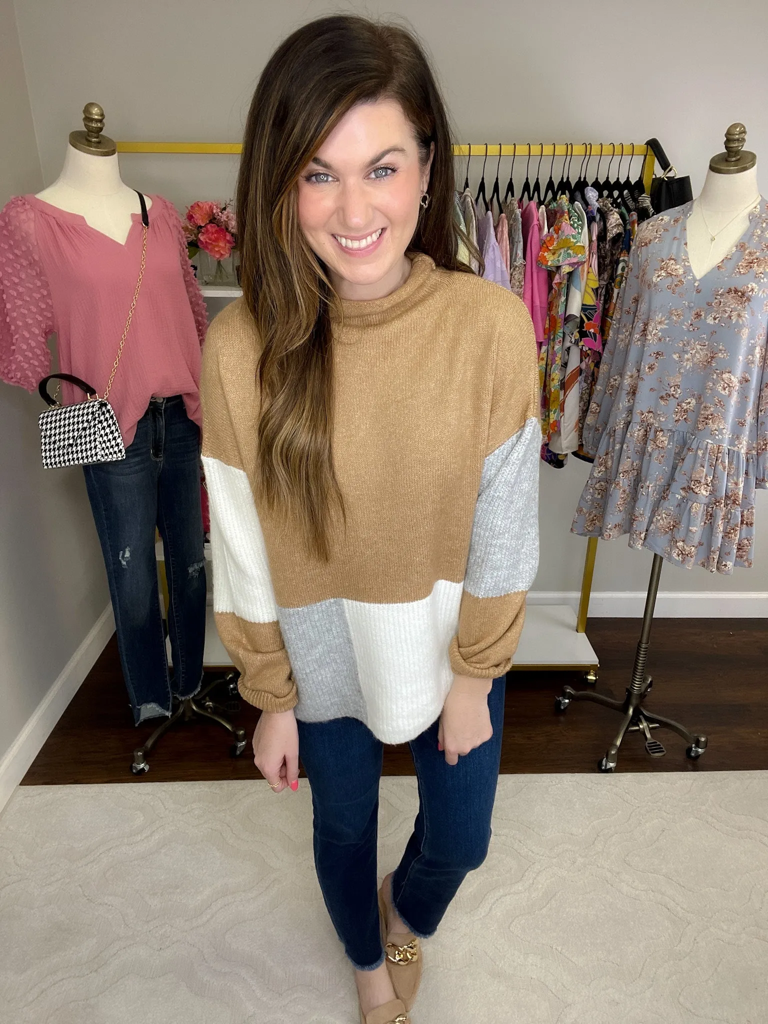 SALE! Breck Color Block Sweater