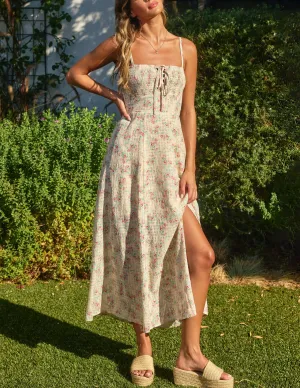 Sandrine Smocked Floral Midi Dress