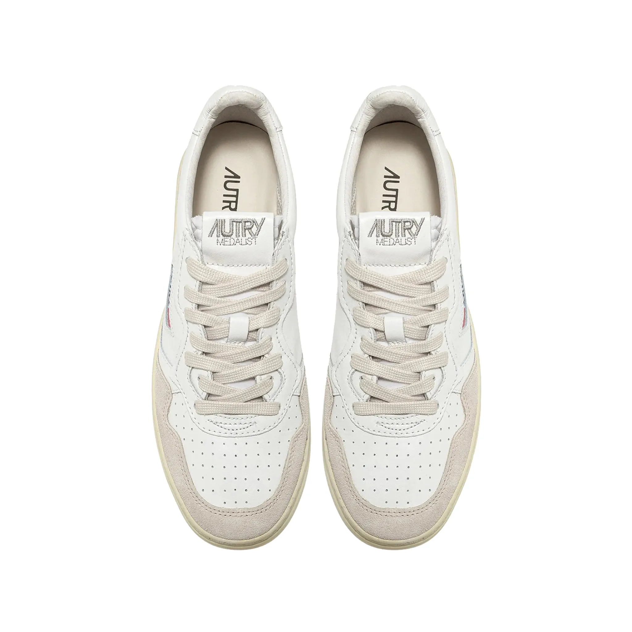 Sneakers Donna Medalist Low dettagli suede beige