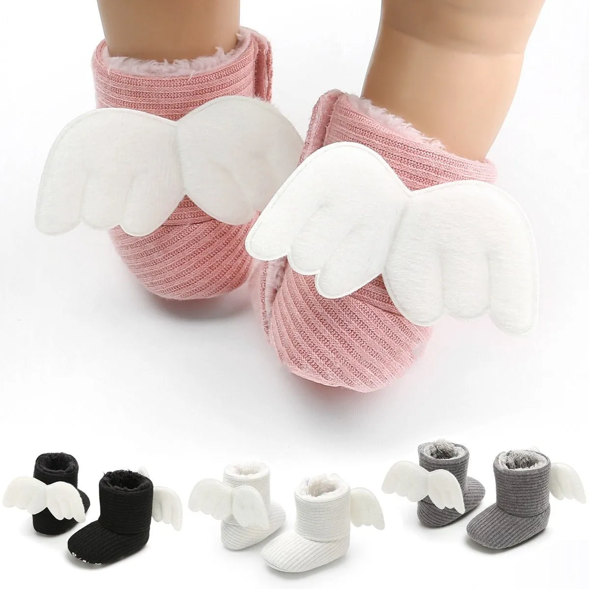 Soft Baby Winter Booties Socks Newborn Warm Gifts Baby Cute Crib Shoes