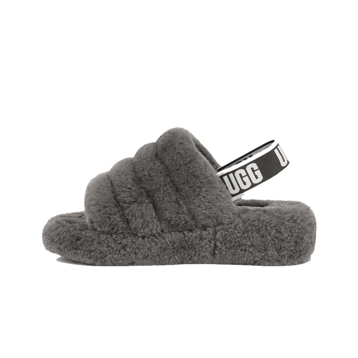 UGG Womens Fluff Yeah Slippers 1095119-CHRC Charcoal