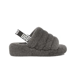 UGG Womens Fluff Yeah Slippers 1095119-CHRC Charcoal
