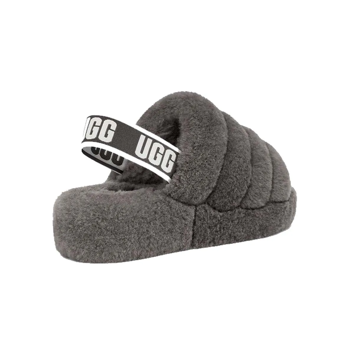 UGG Womens Fluff Yeah Slippers 1095119-CHRC Charcoal