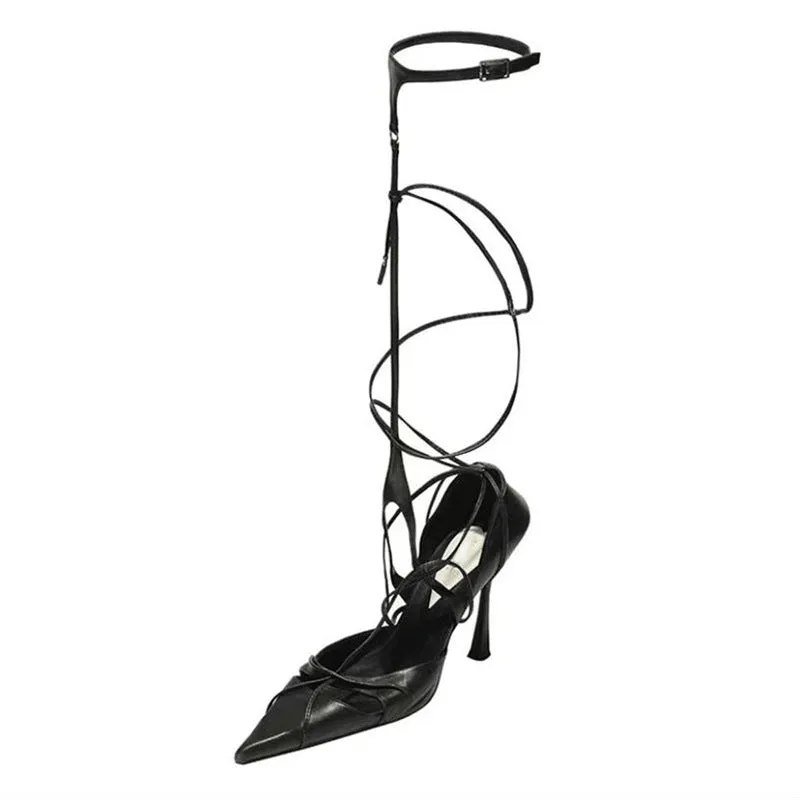 Urban Gladiator Pointed Strappy Heels
