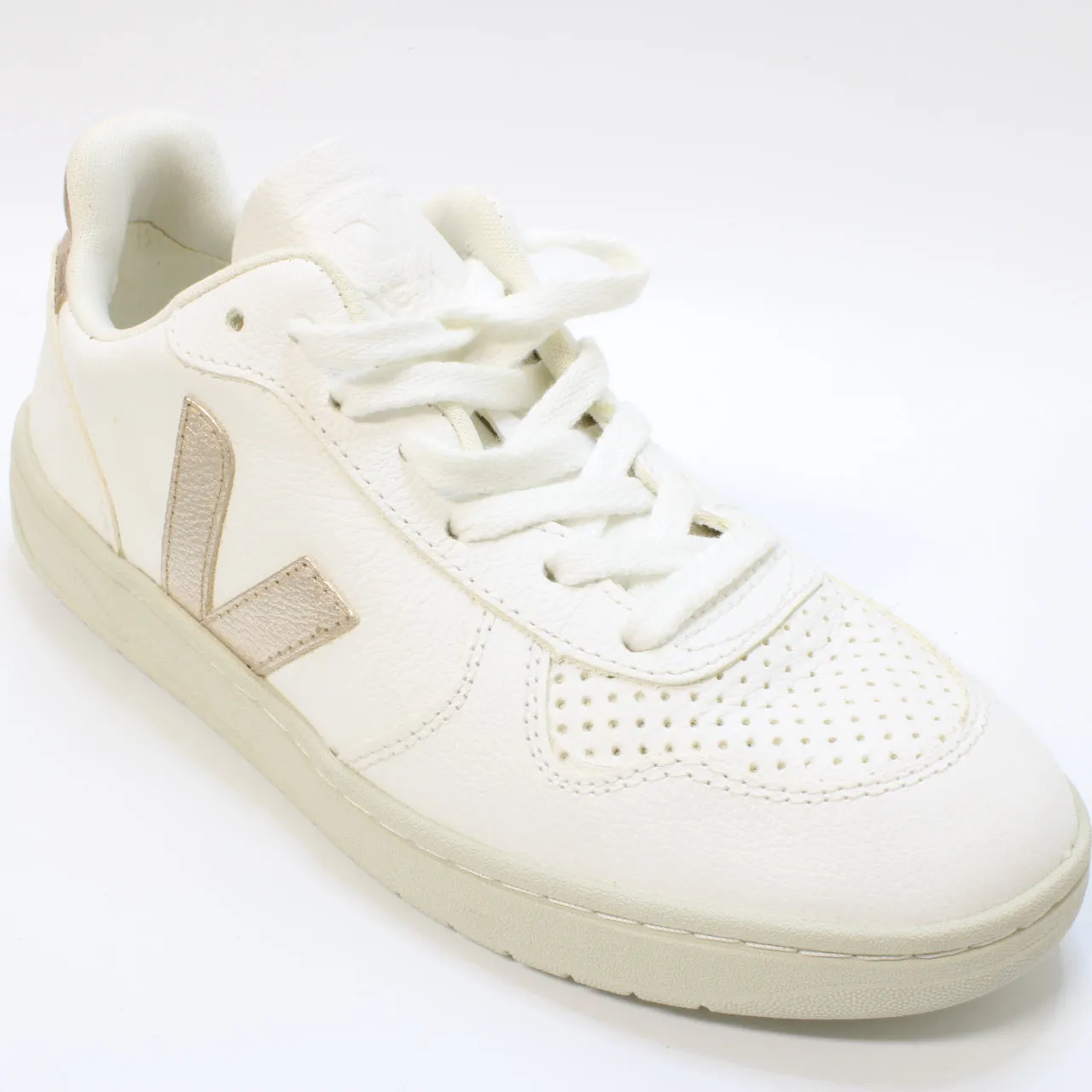 Veja V10 White Rose Gold F Uk Size 4
