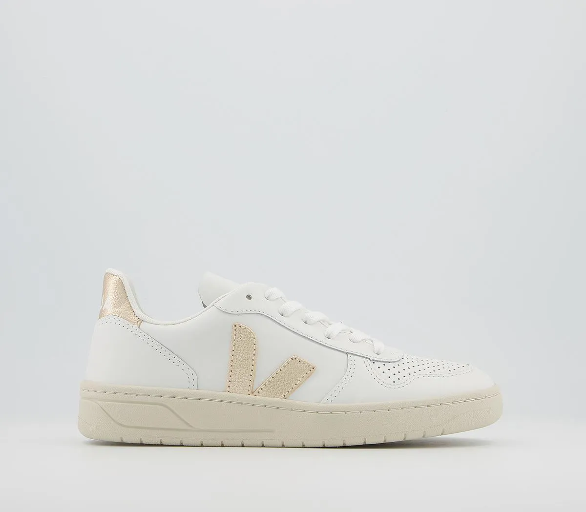 Veja V10 White Rose Gold F Uk Size 4