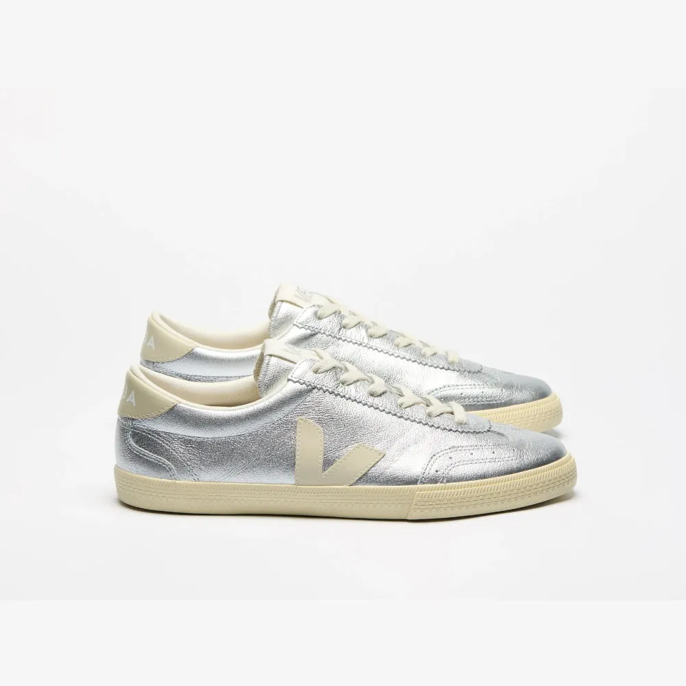 VEJA Volley Leather Silver Pierre