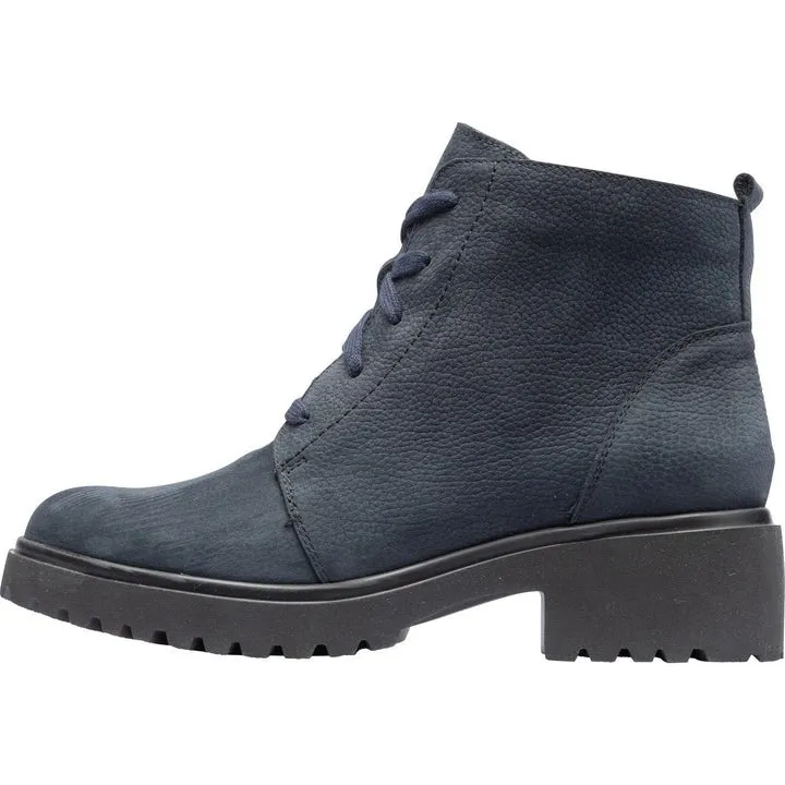 Waldlaufer Women's H-Luise Navy Nubuck