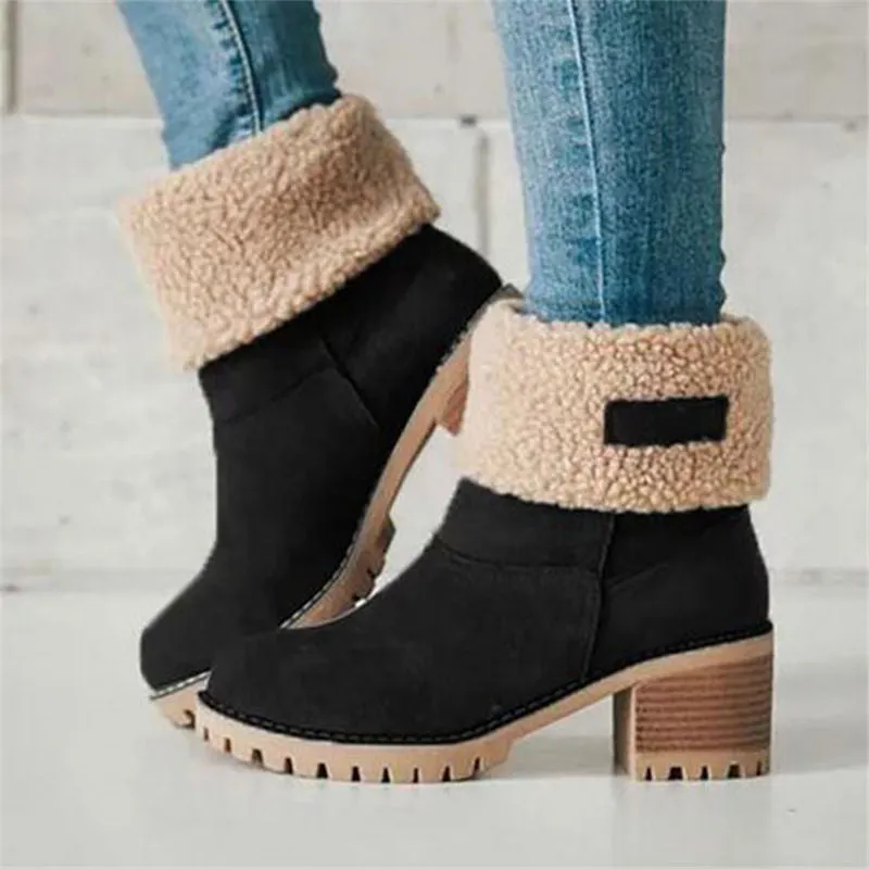 Women Winter Fur Warm Snow Boots