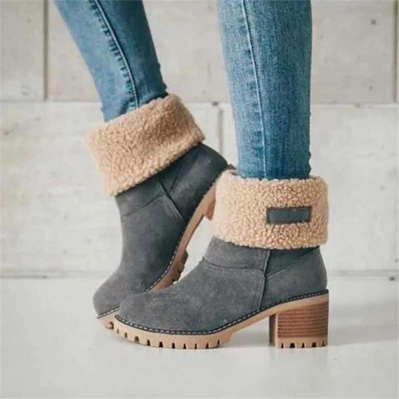 Women Winter Fur Warm Snow Boots