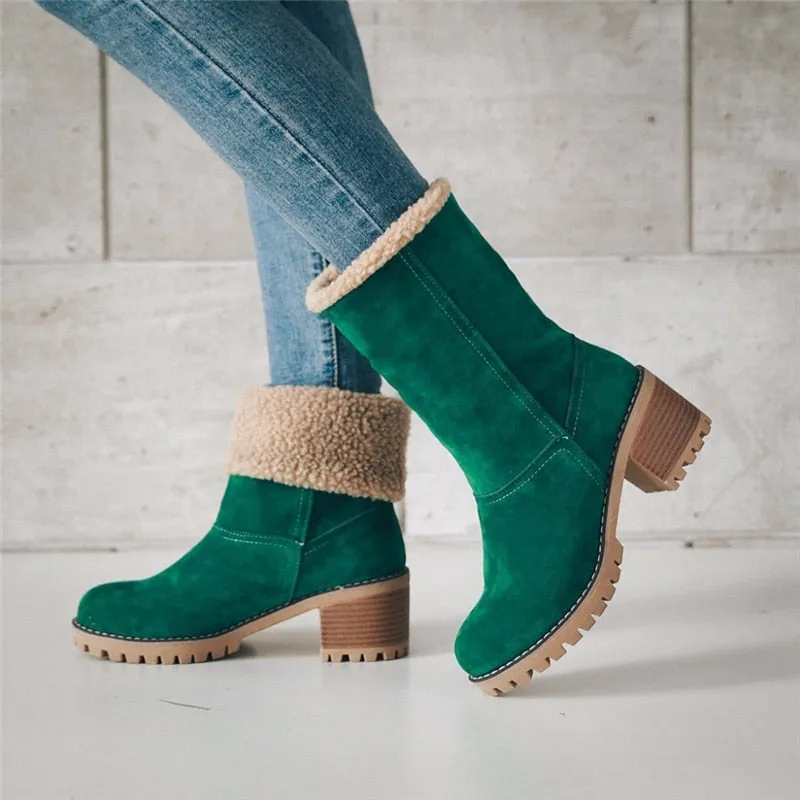 Women Winter Fur Warm Snow Boots