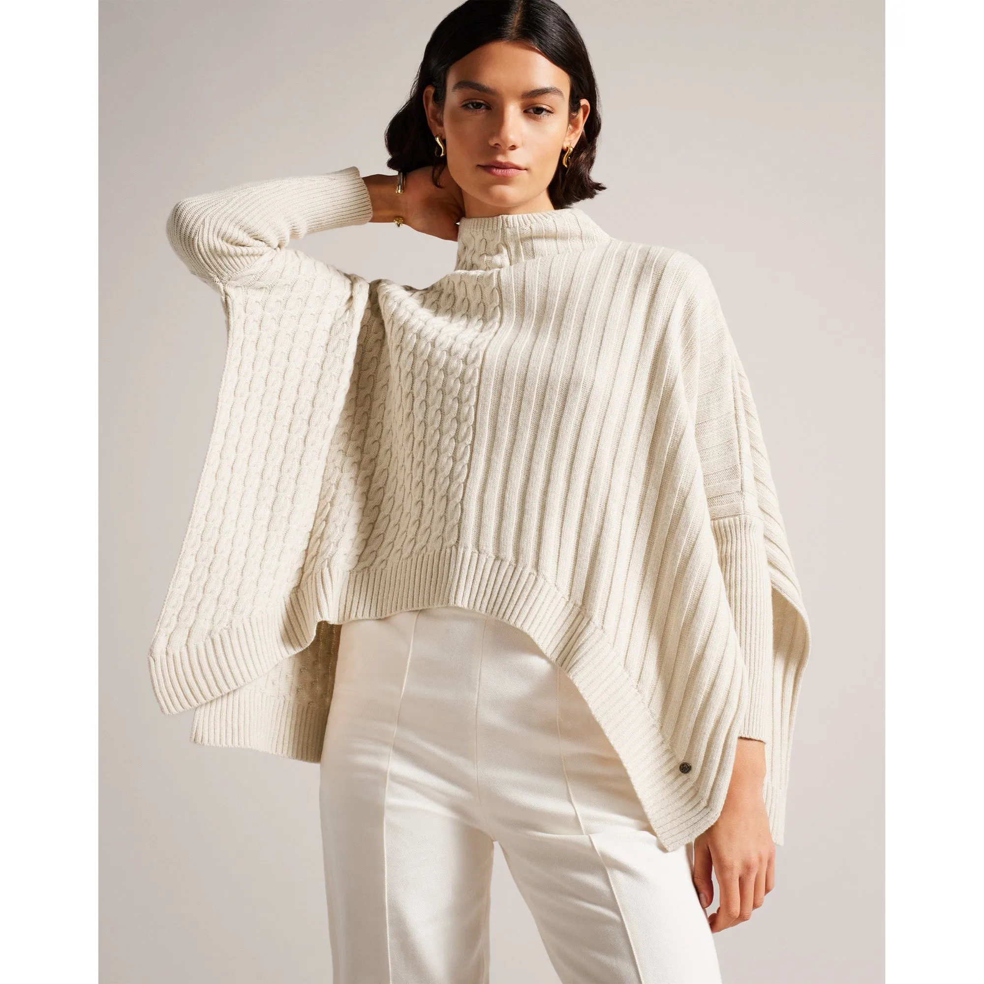 Women Wmk-Joilla-Funnel Neck Jumper - Camel