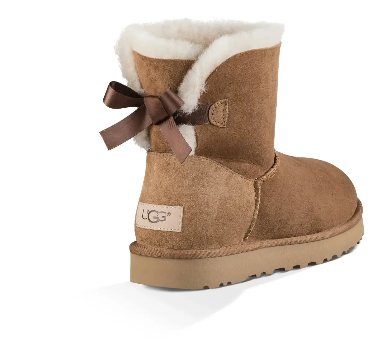Women’s UGG Mini Bailey Bow II – Cozy Sheepskin Boot with a Feminine Touch