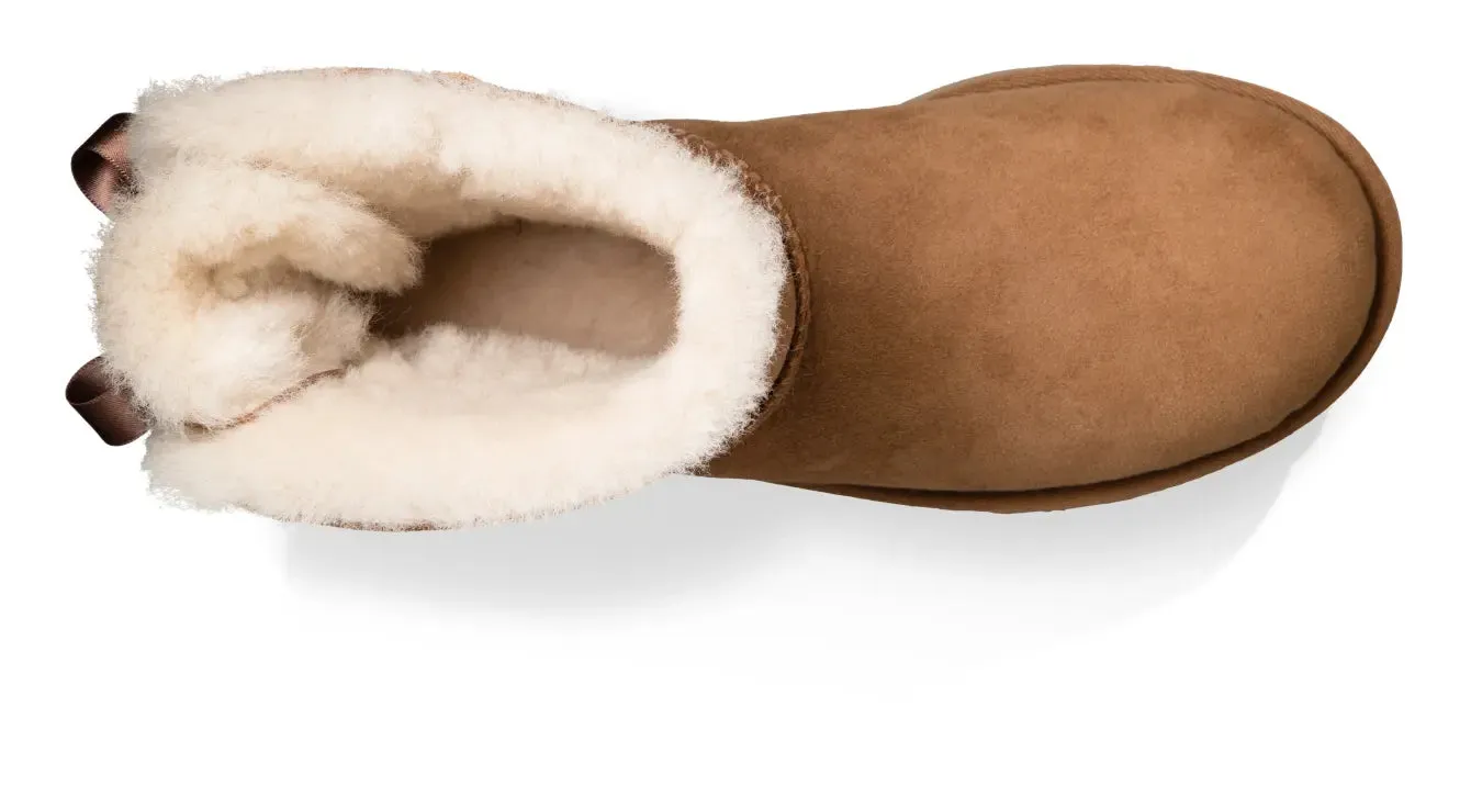 Women’s UGG Mini Bailey Bow II – Cozy Sheepskin Boot with a Feminine Touch