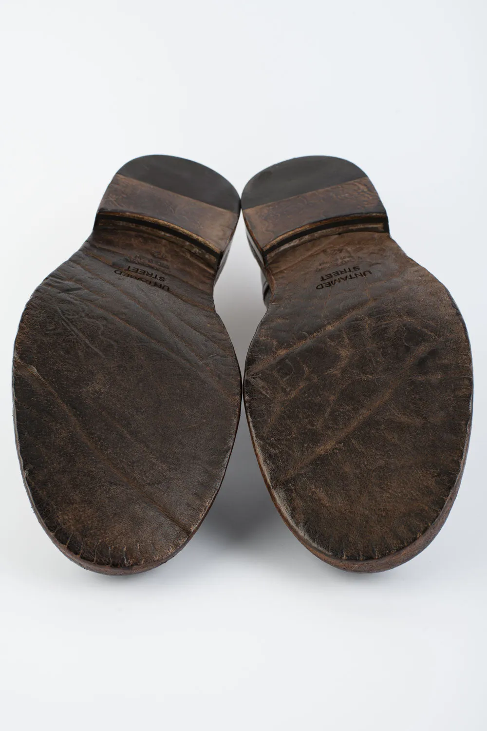 YORK tundra-brown suede welted derby shoes.